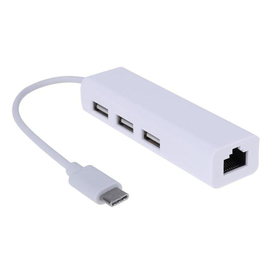 C-Type to USB3.1 HUB Network RJ45 LAN combo